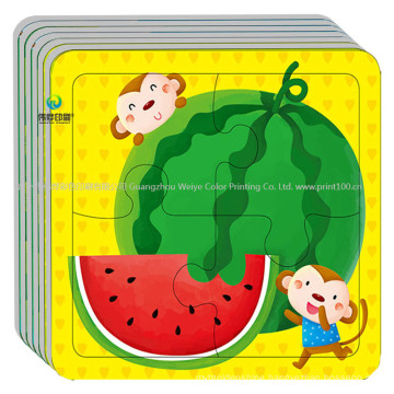 Custom Printing Fruit Jigsaw Paper Cardboard Puzzle